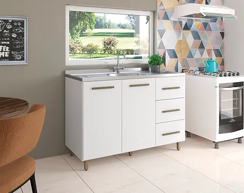 Balcão MDF 1,20 Branco