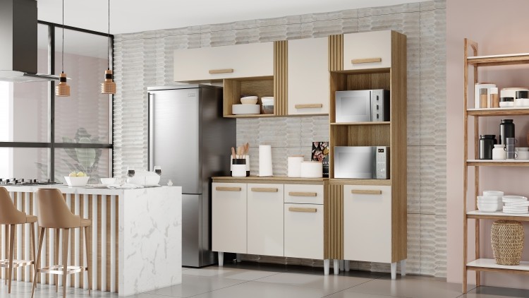 Cozinha Compacta Vitória Atacama Off White