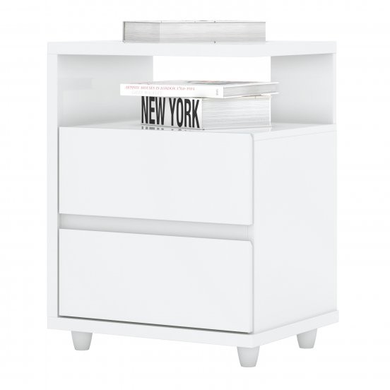Mesa de Cabeceira Campeche Off White