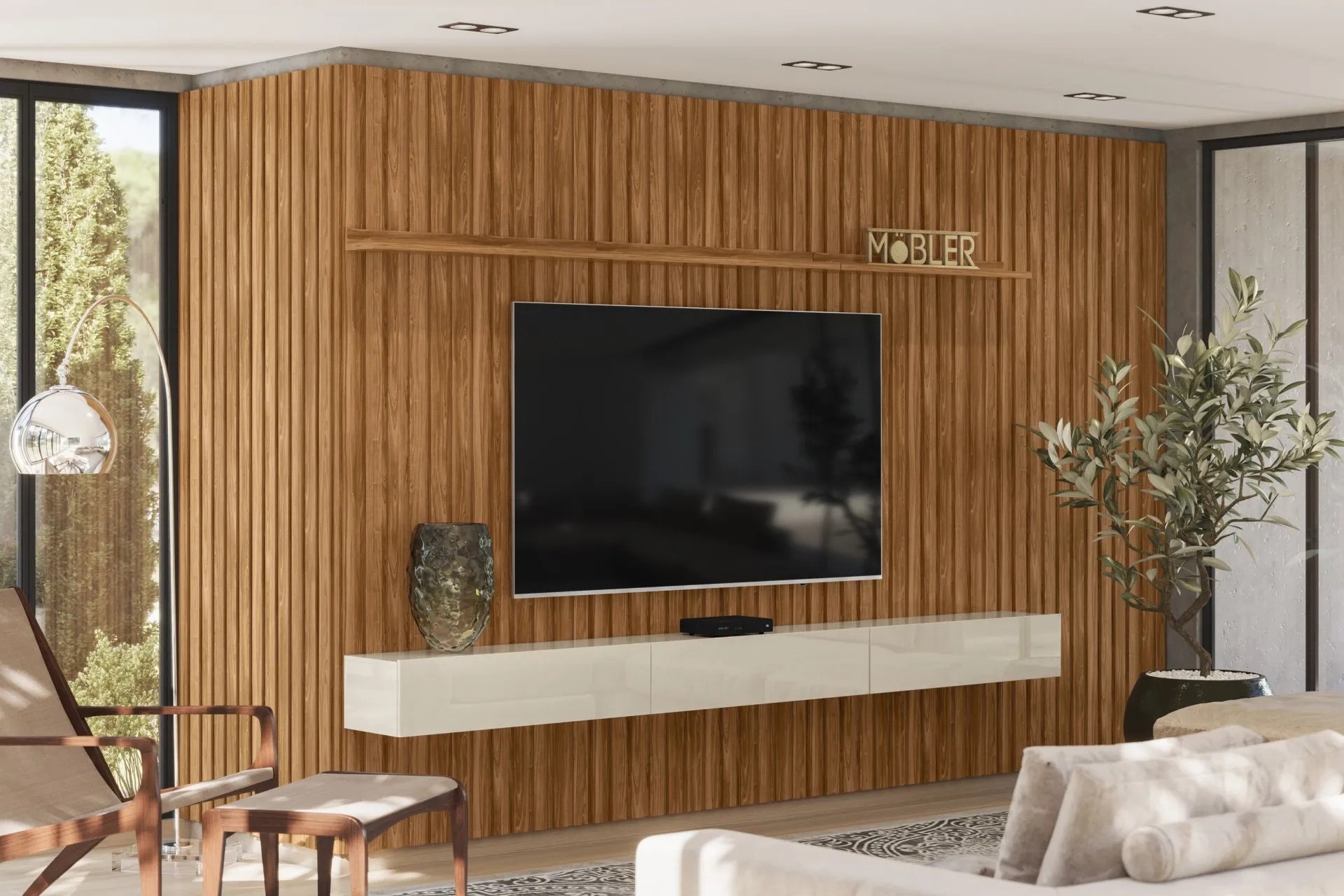 Painel Ripado Mobler Modular