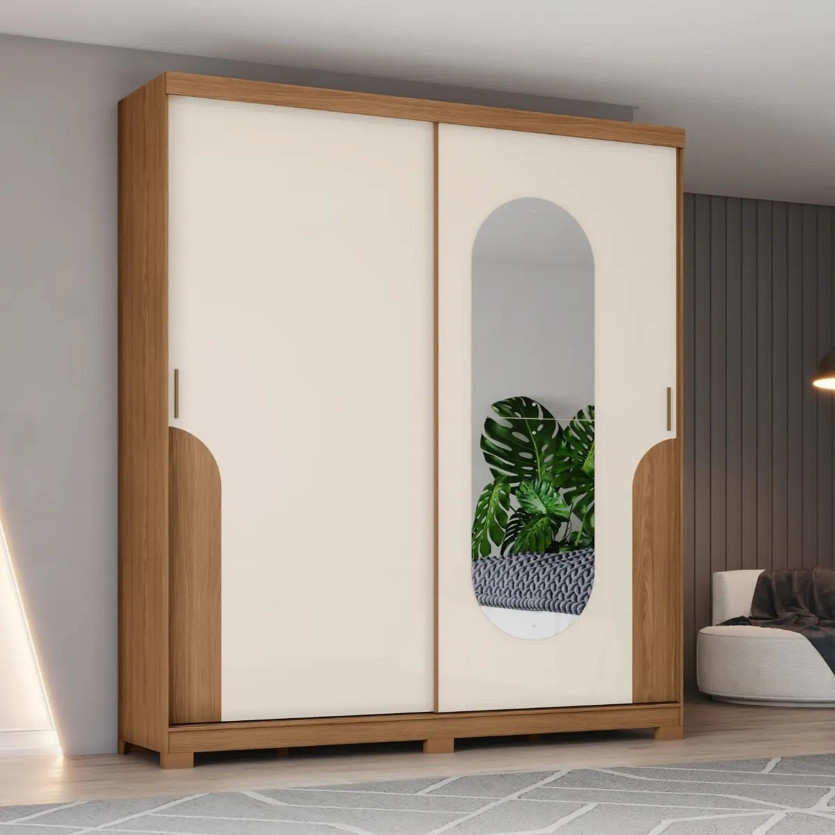 Roupeiro Talles Nature Off White