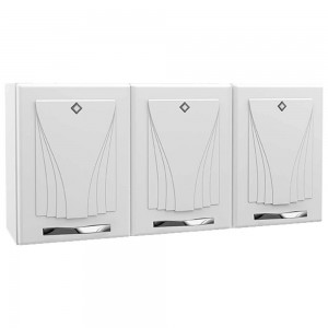 Armário Aéreo Triplo Médio Telasul Star New Aço 120cm Branco