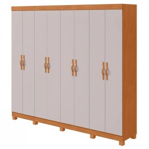 Guarda Roupa Serenata Amendoa Clean Off White Lopas