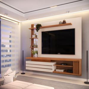 Painel Marin Off White Freijó