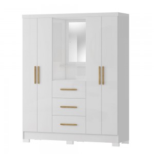 Guarda Roupa Capella c/ Espelho Branco